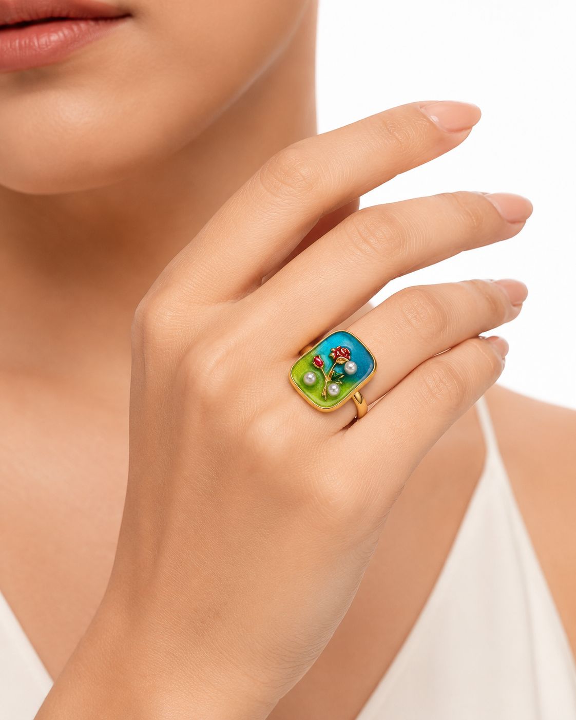 🌹 Floral Ring