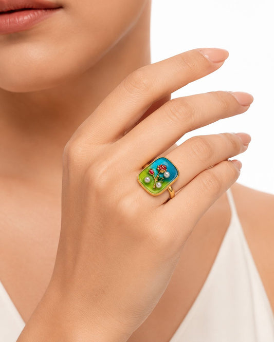 🌹 Floral Ring