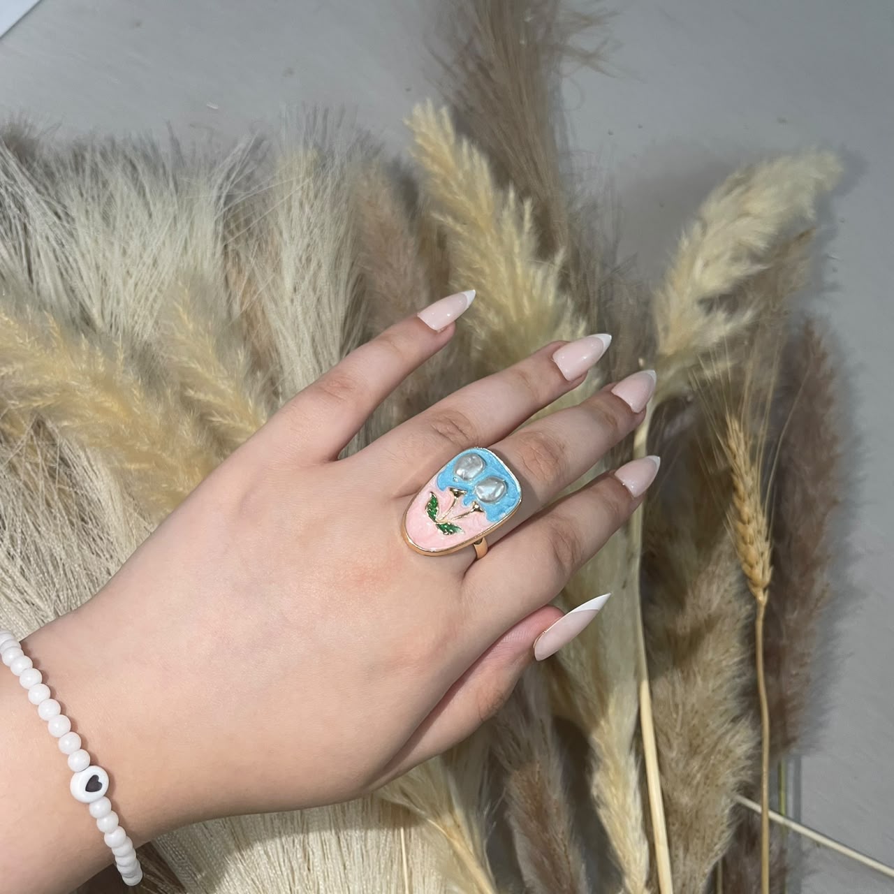 Multi design Floral Ring